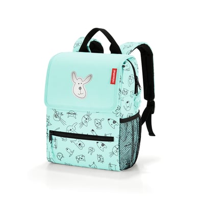 reisenthel® backpack kids cats and dogs mint