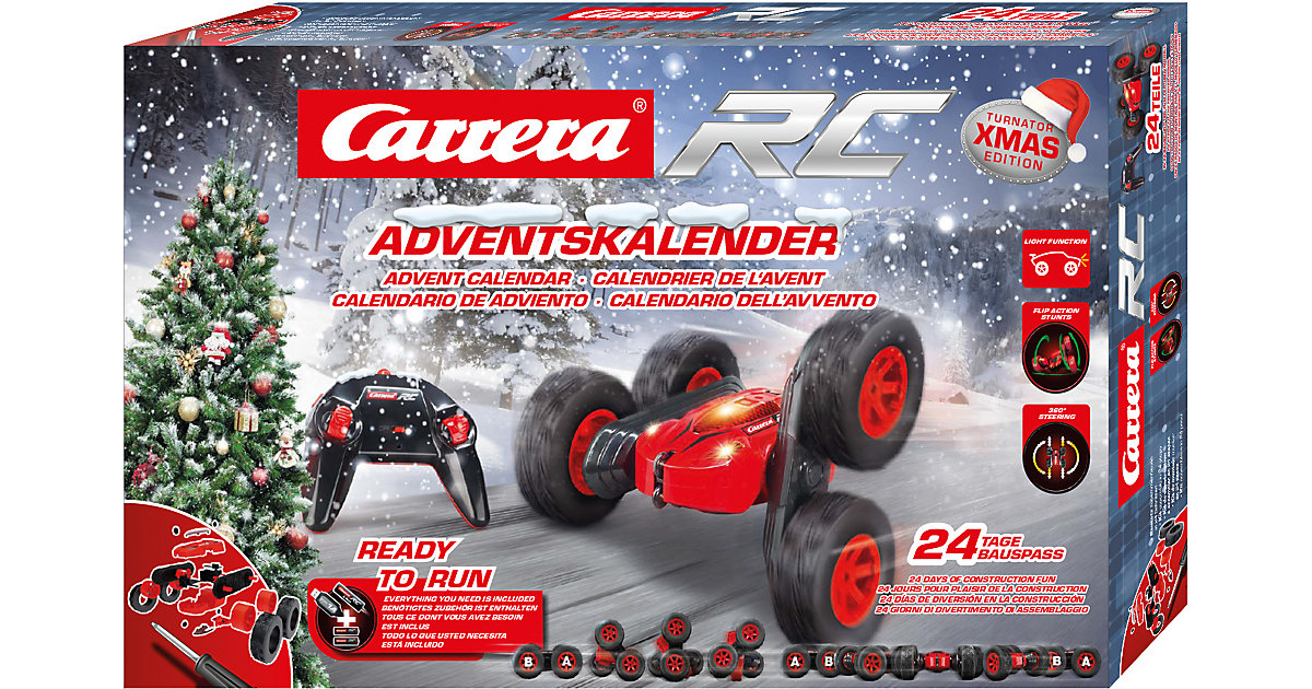 Carrera RC Adventskalender -2,4 GHz – X-Mas Turnator mehrfarbig