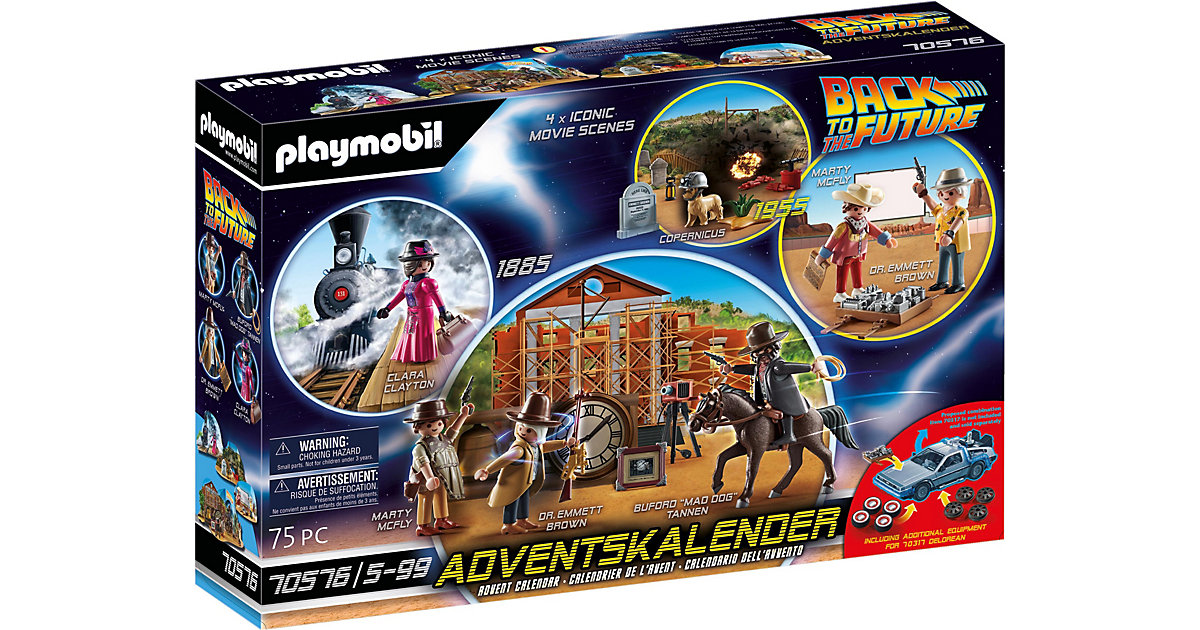 “PLAYMOBIL® 70576 Adventskalender “”Back to the Future Part III”””